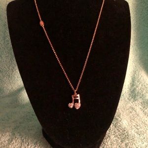 Vintage Unique Juicy Couture Musical Note Necklace